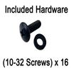(1 Pair) Penn ELCOM Vertical Rack Rails with Screws (4U) view 2