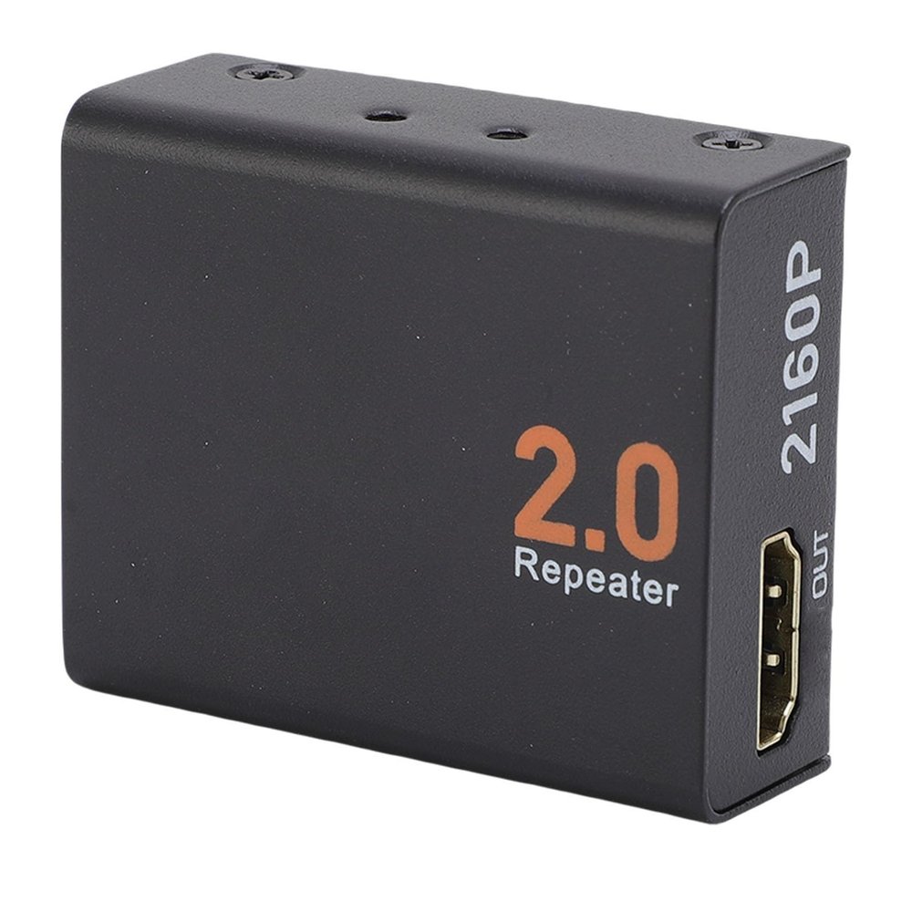 PUSOKEI HDMI Extender 30m, 4K 60Hz HDMI 2.0 Repeater with 18Gbps Bandwidth, Supports Ultra HD Video & 32-Channel Audio, Plug and Play for Home Theater, Conference Room, Gaming Setup