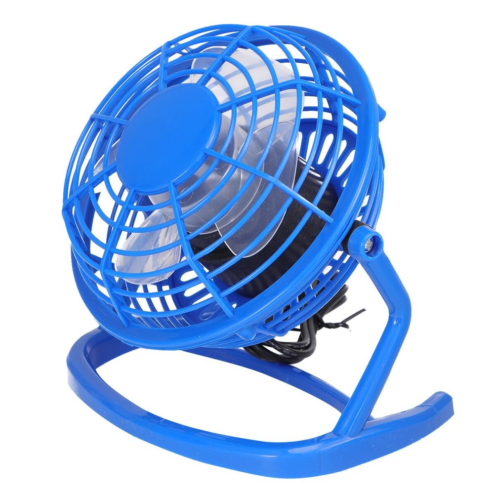 DOITOOL Ultra-silent Small Desk Fan Portable Mini USB Fan for Office Bedroom Travel Lightweight Blue