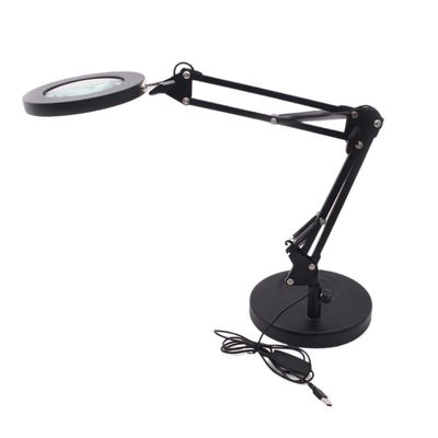 Desktop Clip with LED Light Three Lighting Modes Brightness Adjustable Magnifying Glass