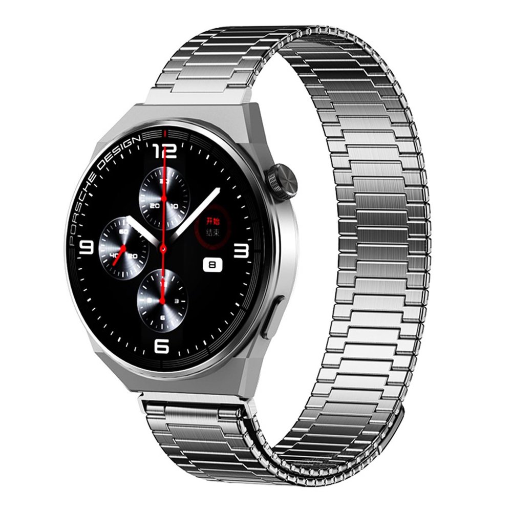 22mm Magnetic Loop Strap For GTR 2 3 4 2e 3Pro GTR 47mm For Huawei Watch 5 4 GT3 GT2E Mi Watch Color/S1 For Samsung Galaxy 3 4 5 6 7 45mm watchbands (Silver,22mm)