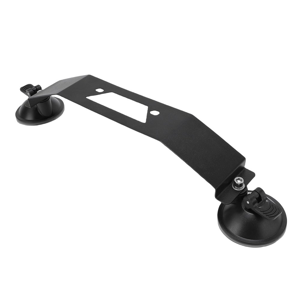 FTVOGUE Satellite Suction Cup Mount Aluminum Alloy Bracket with Dual Suction Cups for Car Window Sunroof Windshield RV Boat Satellite Dish Installation