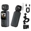 Acuvar 4K Pocket Vlogging Camera with Dual Front & Rear Cameras, 3-Axis Gimbal Stabilizer, Handheld Portable Video Camera with WiFi, Split-Screen LCD, Face Tracking, 270 Rotation & 64GB SD Card view 1
