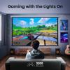 BenQ TK710 3200-Lumen XPR UHD 4K Gaming Projector Laser DLP HDR10 HDMI 3D Keystone Capability - TK710 (Renewed) view 3