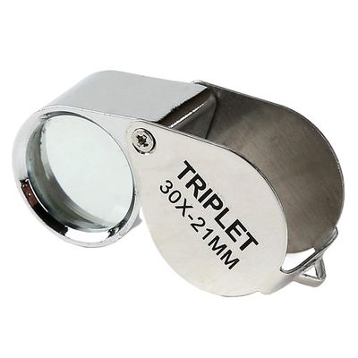 High Magnification Foldable Magnifying Glass Portable Identification