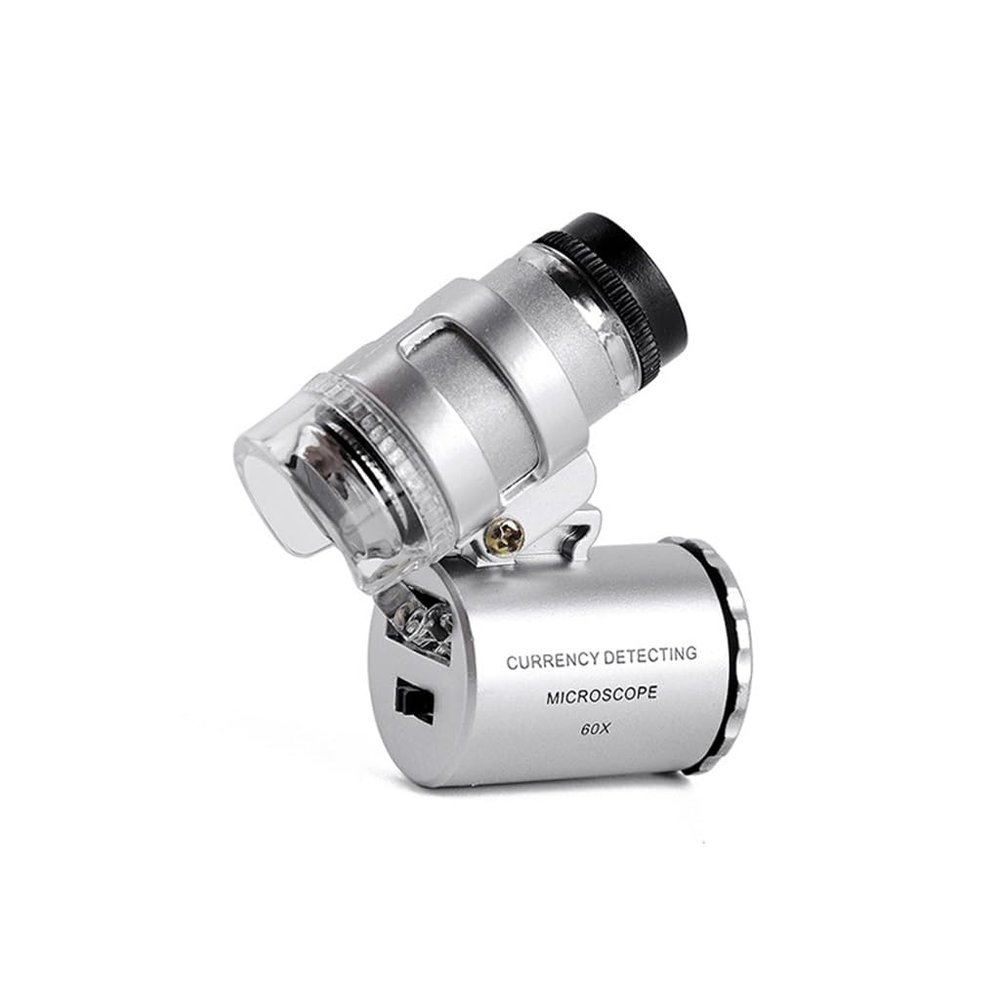 High Definition LED Cash Verification with Light Microscope and High-Power Magnifying Glass