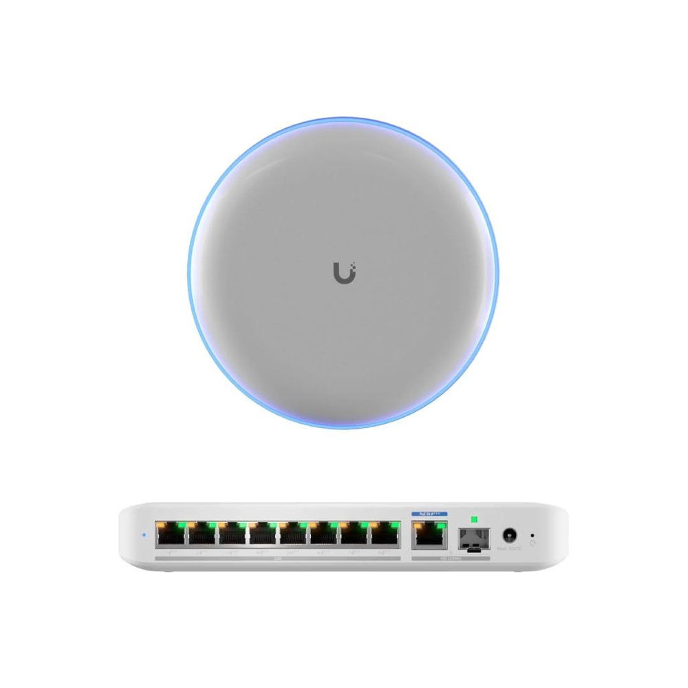 Backup Connectivity Kit (UBB + Flex-2.5G) - Building Bridge + Flex 2.5G Switch | Wireless Redundancy & Multi-Gig Wired Distribution Bundle