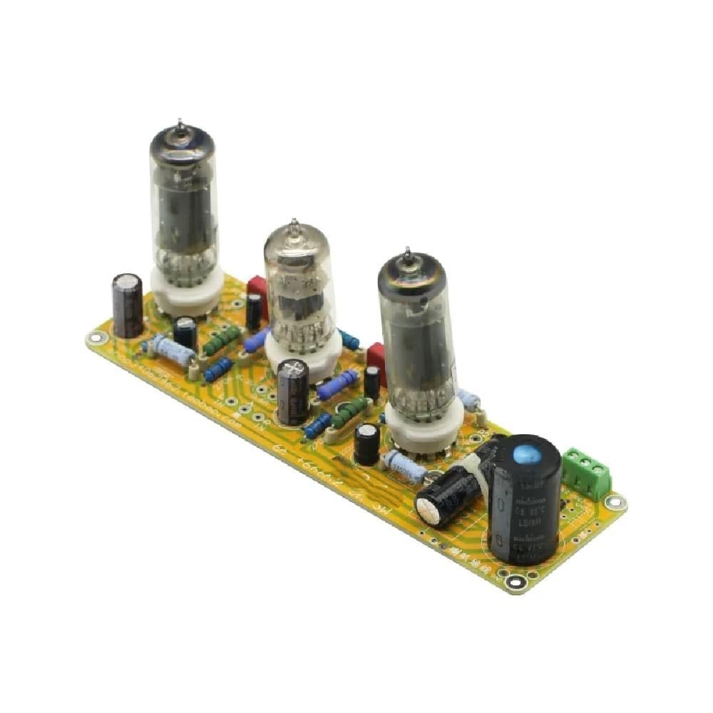 6N1+6P1 Vacuum Tube Stereo Amplifier Board with Filament, AC Power Supply and 3 Tubes