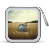 Music Drum in Field CD Case, 40 Capacity CD/DVD Case Holders Large Storage Disc Wallet Bag Wallet Hard Plastic DVD Disc Cases Storage Binder for Car Home Office Travel view 1