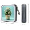 MUSM Cactus Flower Pot CD Case, 40 Capacity CD/DVD Case Holders Large Storage Disc Wallet Bag Wallet Hard Plastic DVD Disc Cases Storage Binder for Car Home Office Travel view 2
