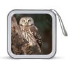 MUSM Wildlife Animal Owl CD Case, 40 Capacity CD/DVD Case Holders Large Storage Disc Wallet Bag Wallet Hard Plastic DVD Disc Cases Storage Binder for Car Home Office Travel view 1