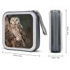 MUSM Wildlife Animal Owl CD Case, 40 Capacity CD/DVD Case Holders Large Storage Disc Wallet Bag Wallet Hard Plastic DVD Disc Cases Storage Binder for Car Home Office Travel view 2