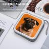 MUSM A Pug CD Case, 40 Capacity CD/DVD Case Holders Large Storage Disc Wallet Bag Wallet Hard Plastic DVD Disc Cases Storage Binder for Car Home Office Travel view 4