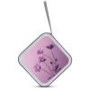 MUSM Flowers on Purple Background CD Case, 40 Capacity CD/DVD Case Holders Large Storage Disc Wallet Bag Wallet Hard Plastic DVD Disc Cases Storage Binder for Car Home Office Travel view 3