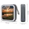 MUSM Beautiful View of The Netherlands CD Case, 40 Capacity CD/DVD Case Holders Large Storage Disc Wallet Bag Wallet Hard Plastic DVD Disc Cases Storage Binder for Car Home Office Travel view 2