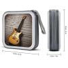MUSM Note Guitar CD Case, 40 Capacity CD/DVD Case Holders Large Storage Disc Wallet Bag Wallet Hard Plastic DVD Disc Cases Storage Binder for Car Home Office Travel view 2