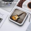 MUSM Note Guitar CD Case, 40 Capacity CD/DVD Case Holders Large Storage Disc Wallet Bag Wallet Hard Plastic DVD Disc Cases Storage Binder for Car Home Office Travel view 4