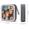 MUSM Anime Owl_77921330 CD Case, 40 Capacity CD/DVD Case Holders Large Storage Disc Wallet Bag Wallet Hard Plastic DVD Disc Cases Storage Binder for Car Home Office Travel view 2