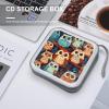 MUSM Anime Owl_77921330 CD Case, 40 Capacity CD/DVD Case Holders Large Storage Disc Wallet Bag Wallet Hard Plastic DVD Disc Cases Storage Binder for Car Home Office Travel view 4