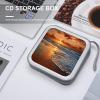 MUSM Evening Beach Sea Water CD Case, 40 Capacity CD/DVD Case Holders Large Storage Disc Wallet Bag Wallet Hard Plastic DVD Disc Cases Storage Binder for Car Home Office Travel view 4