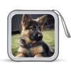 MUSM German Shepherd Puppy CD Case, 40 Capacity CD/DVD Case Holders Large Storage Disc Wallet Bag Wallet Hard Plastic DVD Disc Cases Storage Binder for Car Home Office Travel view 1