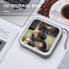 MUSM German Shepherd Puppy CD Case, 40 Capacity CD/DVD Case Holders Large Storage Disc Wallet Bag Wallet Hard Plastic DVD Disc Cases Storage Binder for Car Home Office Travel view 4