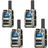 [5000+ Miles Range] Unlimited Range Walkie Talkies 4G LTE Long Range with Nationwide & Global Range via Free SIM Card,SOS Alert Poc Radios for Hiking,Truck Fleet,Construction site4 Pack view 1