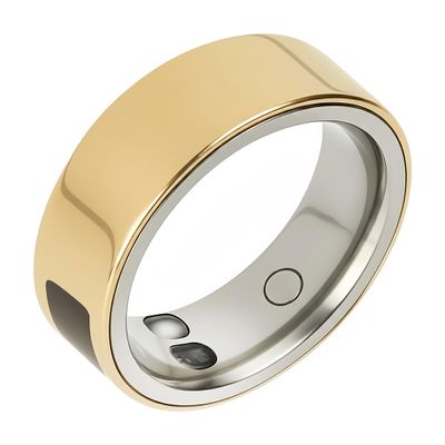 BlissfulTails Smart Health Ring for Men & Women Fitness & Sleep Monitor, Heart Rate, Touch, Vibration & SOS, Waterproof, iOS & Android Gift for Couples, BT Ring Gen 2(Metal, Size 7)