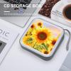 MUSM Beautiful Sunflower CD Case, 40 Capacity CD/DVD Case Holders Large Storage Disc Wallet Bag Wallet Hard Plastic DVD Disc Cases Storage Binder for Car Home Office Travel view 4