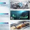 1080P Mirror Dash Cam, 12" 4 Channel Front and Rear Inside View Mirror Camera Mirror Dash Cam with GPS,Night Vision,G-Sensor,Parking Assistance,APP Control,Parking Monitor,Waterproof Backup Camera view 4