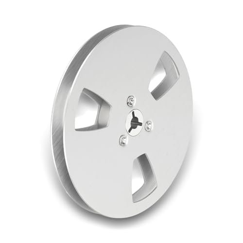 5in 3 Hole Aluminum Alloy Empty Reel for Reel to Reel Recording Tape - Small Hub,Wind Resistant,Open Sound Tape Replacement