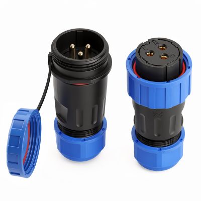 ZBLZGP TY24 3 Pin Signal Connector EMI Shielding, Anti-Interference for Industrial Control Data Transmission