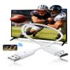 Wireless HDMI Display Adapter, Wireless HDMI Cable for AirPlay/Miracast to 1080P HDTV Big Screen Mirroring Dongle Adapter Receiver Only Design, for MacOS/iOS/Android/Windows, No App/Wi-Fi/Bluetooth view 1