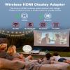 Wireless HDMI Display Adapter, Wireless HDMI Cable for AirPlay/Miracast to 1080P HDTV Big Screen Mirroring Dongle Adapter Receiver Only Design, for MacOS/iOS/Android/Windows, No App/Wi-Fi/Bluetooth view 2