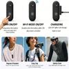 4K Mini Body Cam,Waterproof Pocket Sports Camera Wearable Adventure POV pro Thumb Camera, Hands Free Magnetic Motorcycle Cam,for Bike Cycling,Vlogging Pet Walk Swim Diving (white-128G) view 4
