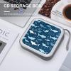YHNNH Sharksm DVD Case,Portable Zipper CD Holder EVA Protective Blu-ray Wallet Hard Plastic DVD Case Large Storage Disc Wallet Bag for Car, Home, Office, Games Disc view 4