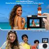 4K Digital Camera for Photography, 64MP Point and Shoot Digital Cameras with 16X Digital Zoom, 2.4 180Flip Screen Compact Travel Camera Auto Focus Vlogging Camera for YouTube Video (Black) view 3