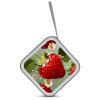 YHNNH Lovely Strawberry DVD Case,Portable Zipper CD Holder EVA Protective Blu-ray Wallet Hard Plastic DVD Case Large Storage Disc Wallet Bag for Car, Home, Office, Games Disc view 3