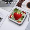 YHNNH Lovely Strawberry DVD Case,Portable Zipper CD Holder EVA Protective Blu-ray Wallet Hard Plastic DVD Case Large Storage Disc Wallet Bag for Car, Home, Office, Games Disc view 4