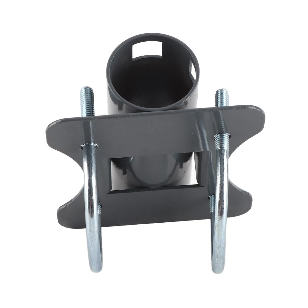 Estink U Shape Antenna Mounting Bracket, Stainless Steel Adjustable 30-50mm Pole to Pipe Mounting Adapter with Anti Slip Silicone Cover for Satellite Dish Antennas Motorhomes Yachts