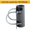 Estink U Shape Antenna Mounting Bracket, Stainless Steel Adjustable 30-50mm Pole to Pipe Mounting Adapter with Anti Slip Silicone Cover for Satellite Dish Antennas Motorhomes Yachts view 3