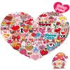 300 Pcs Valentines Day Stickers, Bulk Valentines Day Gifts, Heart Stickers Crafts for Kids Classroom School, Party Favors Decorations for Kids Teens Girls view 1
