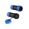 ZBLZGP TY24 8 Pin Circular Waterproof Connector, Solder-Free Screw-Crimp Bulkhead in-Line Mount, Male Female Plug Socket, Dustproof Quick-Disconnect Power Connection view 1