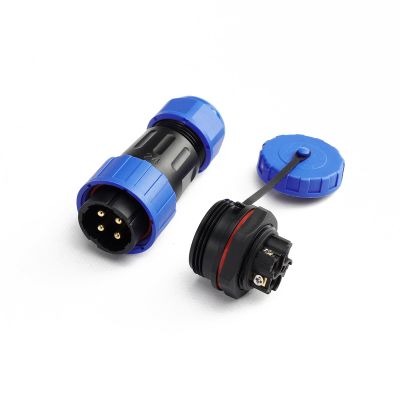 ZBLZGP TY24 4-Pin IP68 Waterproof Solderless Connector, 1500V Withstand Voltage, Perfect for Motor Controllers and Automotive Pressure Sensors