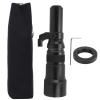 500mm F6.3 Manual Focus Telephoto Lens, Alloy Structure, MC Coating - Ultra Long Fixed Focus, Accurate Achromatic Refraction, Sports and Wildlife Photography (Black) view 1