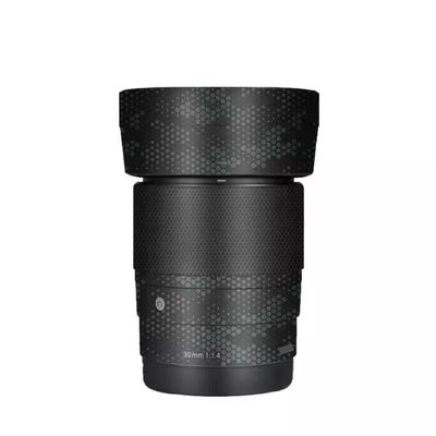 30 1.4 E Camera Lens Skin Accessories Vinyl Wrap Body Protective Film Sticker for Sigma 30mm F1.4 DG DN fit for Sony E Mount Camera Protector Decals (Mamba Green)