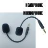 JINPIAOPIAO Replacement Microphone for Gaming Headphone with 3.5mm Plug Noise Cancellation Sponge Sleeve Black view 4