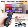 4 Pack Replacement Remote Control Only for Roku TV, Compatible with All TCL/Hisense/Onn/Sharp/Philips / (Not for Roku Stick, Box or Speaker)(Obsidian Black&Glacier White) view 2