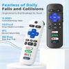 4 Pack Replacement Remote Control Only for Roku TV, Compatible with All TCL/Hisense/Onn/Sharp/Philips / (Not for Roku Stick, Box or Speaker)(Obsidian Black&Glacier White) view 3
