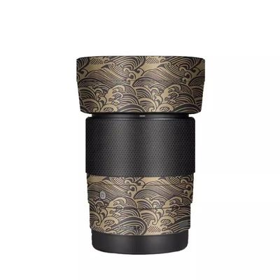 30 1.4 E Camera Lens Skin Accessories Vinyl Wrap Body Protective Film Sticker for Sigma 30mm F1.4 DG DN fit for Sony E Mount Camera Protector Decals (Wave Gold)